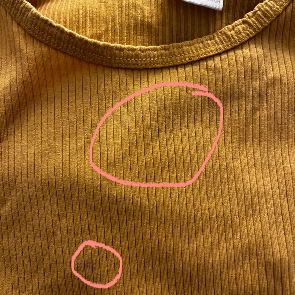 Zara Girls Yellow Ribbed Top - Picture 4 of 4